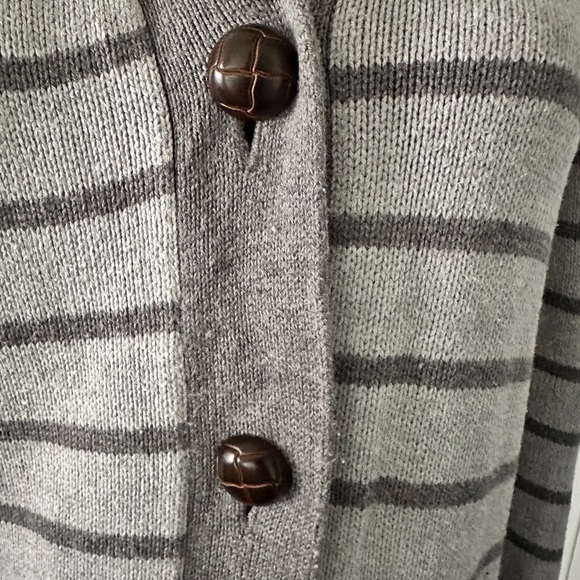 Vintage Tommy Hilfiger Striped Button Down Cardigan Sweater - Picture 2 of 10